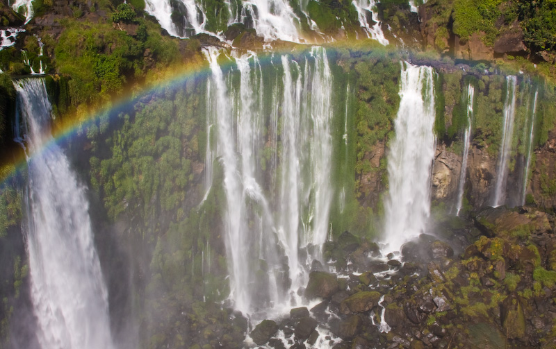 Rainbow And Iguazú Falls